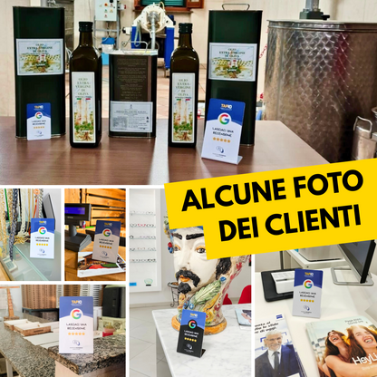 TAPIO Stand per aumentare da subito le Recensioni su Google